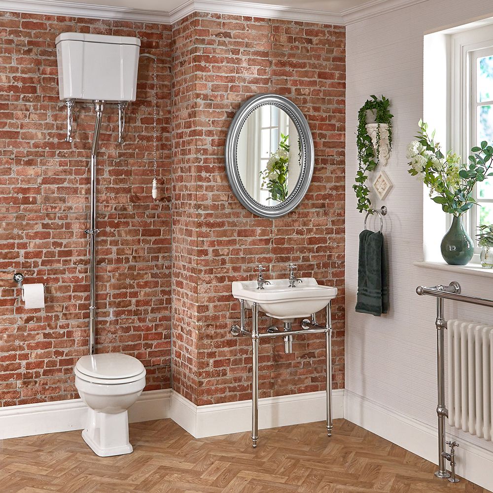 Milano Richmond traditional high level toilet and washstand - premium period styling
